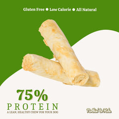 Fieldcrest Farms Nothing to Hide Natural Rawhide Alternative Rolls for Dogs - 3 Pack Bundle (Chicken, Beef, Peanut Butter) Premium Grade Easily Digestible Chews - Great for Dental Health