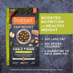 Instinct® Raw Boost® Grain Free Recipe with Real Chicken Healthy Weight Freeze Dried Dog Food 4 Lbs