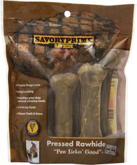 Savory Prime Pressed Rawhide Bone (6 Pack)