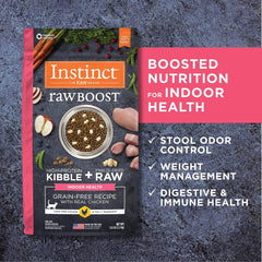 Instinct Raw Boost Indoor Health, Natural Dry Cat Food with Freeze Dried Pieces, Grain Free Recipe - Real Chicken