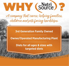 NutriSource Lamb Meal & Peas Formula Dog Food, Grain Free, 5 lb, for Dogs (131152)