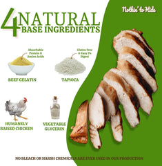 Fieldcrest Farms Nothing to Hide Natural Rawhide Alternative Rolls for Dogs - 3 Pack Bundle (Chicken, Beef, Peanut Butter) Premium Grade Easily Digestible Chews - Great for Dental Health