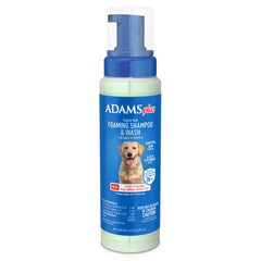 Plus Flea & Tick Foaming Shampoo & Wash for Dogs & Puppies Over 12 Weeks | Sensitive Skin Flea Treatment for Dogs and Puppies | Kills Adult Fleas, Ticks, and Lice On Contact | 10 Oz
