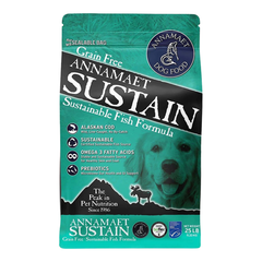 ANNAMAET DOG SUSTAIN GRAIN FREE FISH TURKEY 25LBS