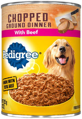 Pedigree Choice Cuts In Gravy Adult Canned Soft Wet Dog Food With Beef, 22 oz. Cans EA