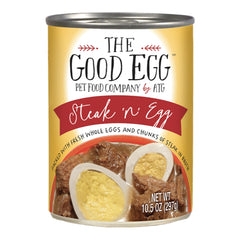 AGAINST THE GRAIN DOG THE GOOD EGG STEAK N EGG 10.5OZ