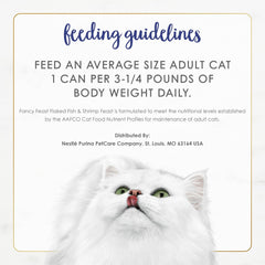 Purina Fancy Feast Wet Cat Food Flaked Fish and Shrimp Feast - (Pack of 24) 3 oz. Cans