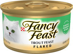 Purina Fancy Feast Wet Cat Food Flaked Trout Feast - (Pack of 24) 3 oz. Cans