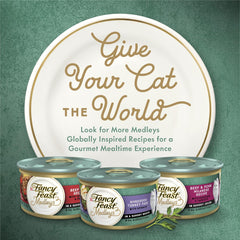 Purina Fancy Feast Gravy Wet Cat Food, Medleys White Meat Chicken Florentine With Garden Greens - (Pack of 24) 3 oz. Cans