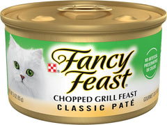 Purina Fancy Feast Chopped Grill Feast Classic Wet Cat Food Pate - (Pack of 24) 3 oz. Cans