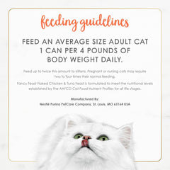 Purina Fancy Feast Wet Cat Food Flaked Chicken and Tuna Feast - (Pack of 24) 3 oz. Cans