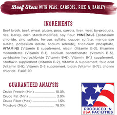 Purina Beneful Gravy Wet Dog Food, Prepared Meals Beef Stew - (8) 10 oz. Tubs