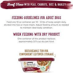 Purina Beneful Gravy Wet Dog Food, Prepared Meals Beef Stew - (8) 10 oz. Tubs