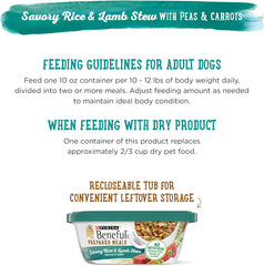 Purina Beneful Prepared Meals Lamb & Rice Stew - (8) 10 oz. Tubs