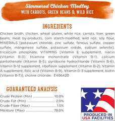 Purina Beneful Gravy Wet Dog Food, Prepared Meals Simmered Chicken Medley - (8) 10 oz. Tubs