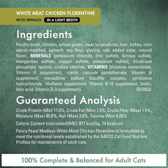 Purina Fancy Feast Wet Cat Food Medleys Florentine Wet Cat Food Variety Pack - (2 Packs of 12) 3 oz. Cans