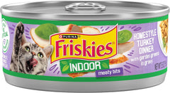 Purina Friskies Indoor Cat Food Chunky Chicken and Turkey Casserole With Garden Greens in Gravy 24/5.5 Oz - (Pack of 24) 5.5 Oz. Cans