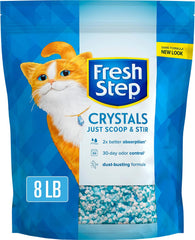 Fresh Step Crystals, Premium Cat Litter, Scented, 8 Pounds
