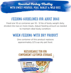 Purina Beneful Gravy Wet Dog Food, Prepared Meals Roasted Turkey Medley - (8) 10 oz. Tubs