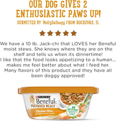 Purina Beneful Gravy Wet Dog Food, Prepared Meals Chicken Stew - (8) 10 oz. Tubs