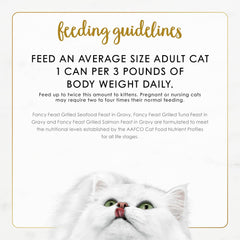 Purina Fancy Feast Grilled Wet Cat Food Seafood Collection in Wet Cat Food Variety Pack - (Pack of 24) 3 oz. Cans