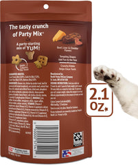 Purina Friskies Cat Treats, Party Mix Wild West Crunch - 2.1 oz. Pouches