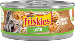 Purina Friskies Wet Cat Food, Pate Mixed Grill - (Pack of 24) 5.5 oz. Cans