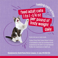 Purina Friskies Prime Filets Turkey Dinner in Wet Cat Food Gravy - (Pack of 24) 5.5 oz. Cans