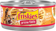 Purina Friskies Prime Filets With Chicken in Wet Cat Food Gravy - (Pack of 24) 5.5 oz. Cans