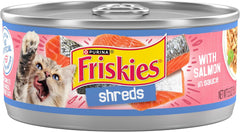 Purina Friskies Shreds With Salmon in Sauce Wet Cat Food - (Pack of 24) 5.5 oz. Cans