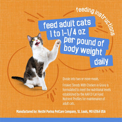 Purina Friskies Shreds With Chicken in Wet Cat Food Gravy - (Pack of 24) 5.5 oz. Cans