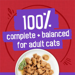 Purina Friskies Wet Cat Food, Meaty Bits Chicken Dinner in Gravy - (Pack of 24) 5.5 oz. Cans