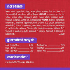 Purina Friskies Wet Cat Food, Meaty Bits With Beef in Gravy - (Pack of 24) 5.5 oz. Cans