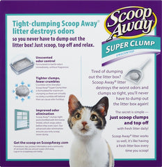 Scoop Away Super Clump with Ammonia Shield, Unscented Cat Litter, 25 Pound Carton