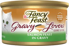 Purina Fancy Feast Gravy Lovers Salmon Feast Grilled Gourmet Cat Food in Wet Cat Food Gravy - (Pack of 24) 3 oz. Cans