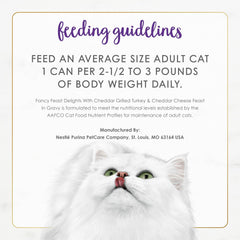 Purina Fancy Feast Gravy Wet Cat Food, Medleys White Meat Chicken Florentine With Garden Greens - (Pack of 24) 3 oz. Cans
