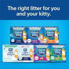 Fresh Step Extreme Scented Litter with the Power of Febreze, Clumping Cat Litter, Mountain Spring, 25 Pounds, Packaging May Vary