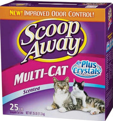 Scoop Away 02014 Multi-cat Scented Scoopable Cat Litter, 25 Lb