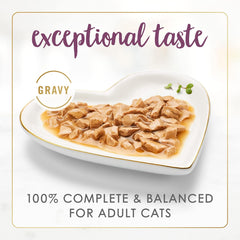 Purina Fancy Feast Gravy Lovers Chicken Hearts and Liver Feast Grilled Gourmet Cat Food in Wet Cat Food Gravy - (Pack of 24) 3 oz. Cans