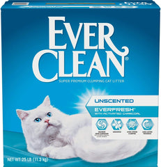 Ever Clean Ever Fresh Litter with Activated Charcoal , Unscented, 25 Pounds