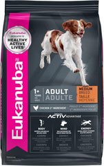 Eukanuba Adult Dry Medium Breed Dog Food, Dry Dog Food for Medium Dogs with Protein, DHA and Vitamins to Support a Healthy Lifestyle