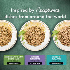 Purina Fancy Feast Wet Cat Food Variety Pack, Medleys Shredded Fare Collection - (2 Packs of 12) 3 oz. Cans