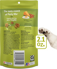 Purina Friskies Natural Cat Treats, Party Mix Natural Yums With Real Chicken & Vitamins, Minerals & Nutrients - (Pack of 10) 2.1 oz. Pouches