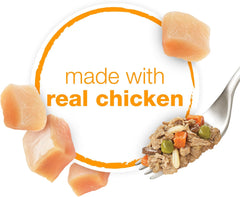 Beneful Wet Dog Food, Chopped Blends, With Chicken Carrots Peas & Wild Rice 10-Ounce Tub, Pack Of 8