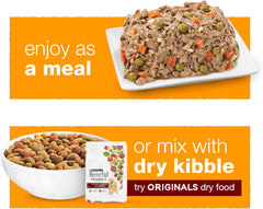 Beneful Wet Dog Food, Chopped Blends, With Chicken Carrots Peas & Wild Rice 10-Ounce Tub, Pack Of 8