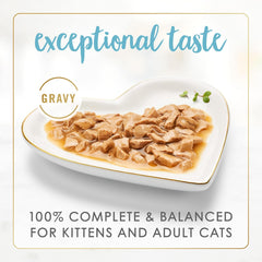 Purina Fancy Feast Gravy Lovers Salmon and Sole Feast Grilled Gourmet Cat Food in Wet Cat Food Gravy - (Pack of 24) 3 oz. Cans