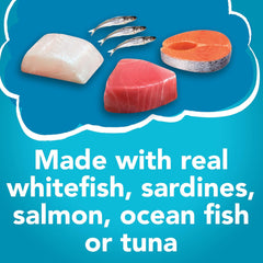 Purina Friskies Wet Cat Food Variety Pack Fish-A-Licious Extra Gravy, Prime Filets and Tasty Treasures - (Pack of 32) 5.5 oz. Cans