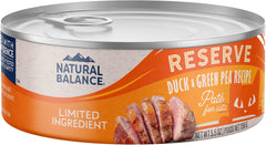 Natural Balance Limited Ingredient Adult Grain-Free Wet Canned Cat Food, Duck & Green Pea Recipe