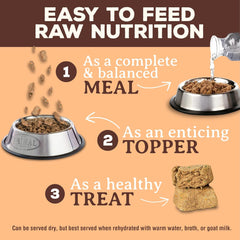Primal Freeze Dried Raw Cat Food Nuggets Pork, Complete & Balanced Meal or Topper, Premium, Healthy, Grain Free, High Protein Raw Cat Food with Probiotics