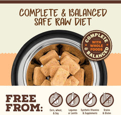 Primal Freeze Dried Raw Cat Food Nuggets Pork, Complete & Balanced Meal or Topper, Premium, Healthy, Grain Free, High Protein Raw Cat Food with Probiotics
